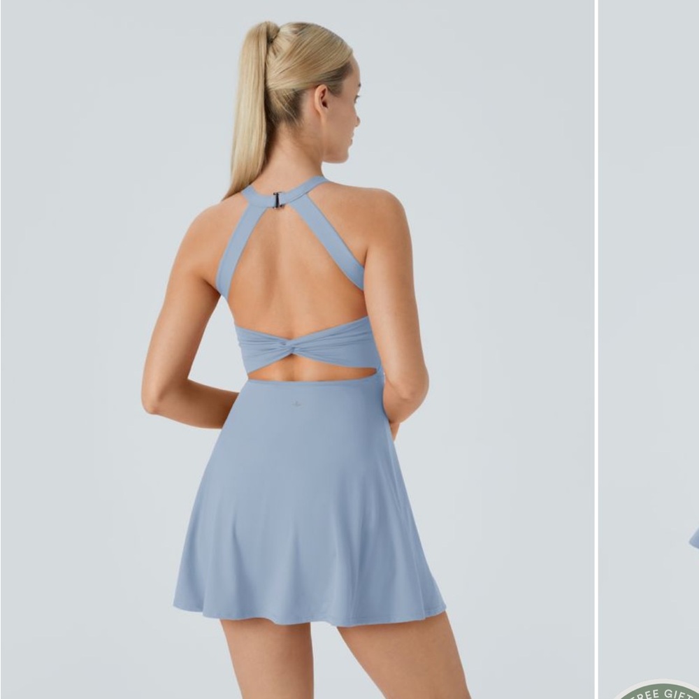 HALARA Light Gray Blue Athletic Dress - Picture 10 of 13
